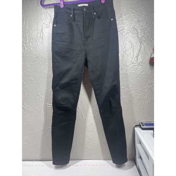 Madewell Denim - Madewell Women's Curvy High-Rise Skinny Jeans iBlack Size 28